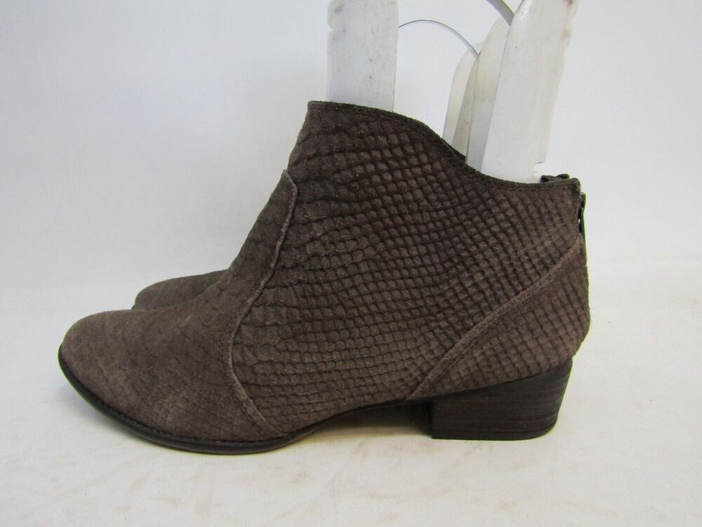 Seychelles Womens Size 9.5 M Brown Suede Zip Ankle Fashion Boots Bootie